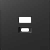 Накладка для розеток USB, матовый карбон, серия A07