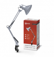 Светильник наст п/лампу на струбцине СНС 13С 60Вт E27 230В СЕРЕБРО IN HOME