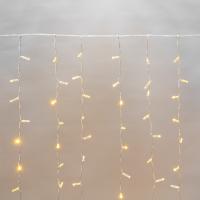 Гирлянда светодиодная Занавес 2х3м 448 LED ЖЕЛТЫЙ прозрачный ПВХ IP65 постоянное свечение соединяется NEON-NIGHT 230В нужен шнур 303-500-1