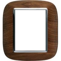 BT Axolute Орех Рамка 3+3 мод эллипс