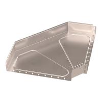 Угол горизонтальный 90 градусов Стандарт INOX (AISI 409) 500х100 Промрукав