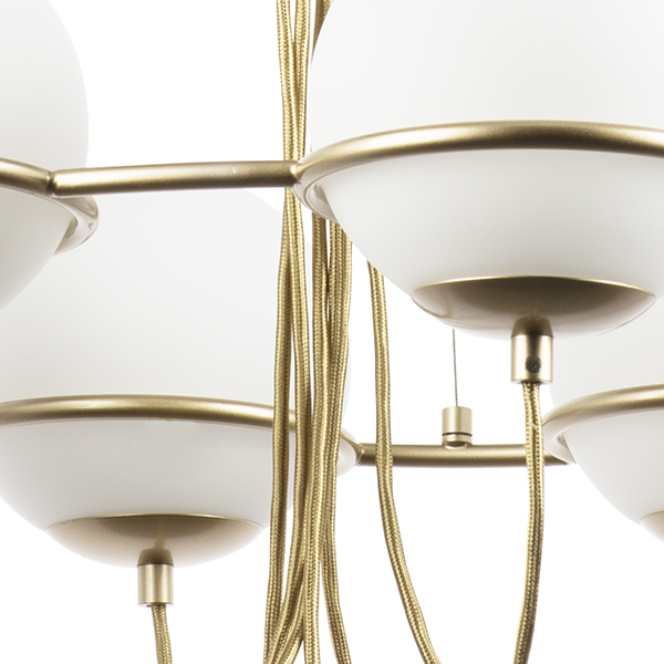 803263 Люстра GLOBO 6х40W E14 ШАМПАНЬ/БЕЛЫЙ