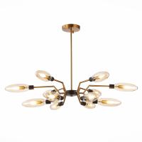 SL1174.303.12 Люстра подвесная ST-Luce Латунь/Коньячный G9 12*5W DESIMA