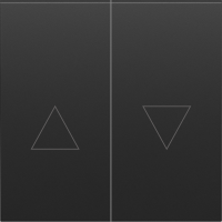 Клавиша 2-я со стрелками для жалюзи, черный графит, серия S08