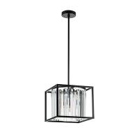 713037 Люстра REGOLO 3х40W G9 ЧЕРНЫЙ МАТОВЫЙ/ПРОЗРАЧНЫЙ