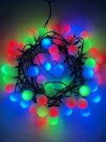 ENIN - 18BM ЭРА Гирлянда LED Нить Шарики d18мм, 5 м мультиколор, 220V, (36/648)