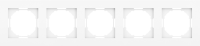 Рамка 5-я, глянцевый белый, серия A07