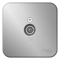 BLANCA О/У КОННЕКТОР ТВ ИЗОЛ.ПЛ.,АЛЮМИНИЙ