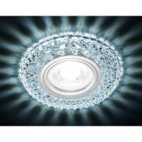 S291 CH хром/прозрачный хрусталь/MR16+3W(LED COLD)