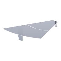 Крышка угла горизонтального изменяемого 0-45 градусов Стандарт INOX (AISI 316) 500 Промрукав