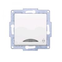 VS2811108 Выкл. 1-клав. проходной с подсветкой бел.