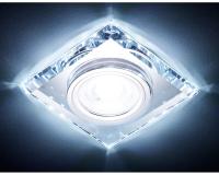 S215 CL хром/прозрачный /MR16+3W(LED COLD)