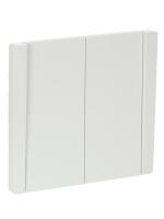 FORTE&PIANO Выключатель 2-клавишный проходной 10А FP207 белый IEK