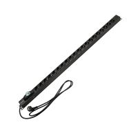 Блок распределения питания для 19" шкафов, вертикальный, 20 розеток СЕЕ 7/4, 16А, автомат защиты, алюм корп, шнур 2м, вилка СЕЕ 7/7 REXANT