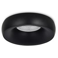 Светильник встраиваемый, GU10, D95xH35мм, IP20, черный, без лампы