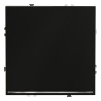 Проходной переключатель встраиваемый VOLTUM S70 одноклавишный с подсветкой 10А, (черный матовый)