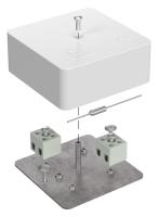 Коробка огнестойкая для кабель-канала 40-0450-FR1.5-4-П Е15-Е120 с термопредохранителем RAL9003 75х75х30 (87 шт/кор) Промрукав