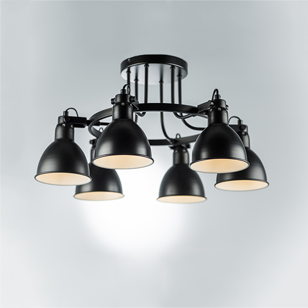 761067 Люстра ACROBATA 6х40W E14 ЧЕРНЫЙ