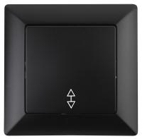 4-103-05 Intro Переключатель, 10А-250В, СУ, Solo, антрацит (10/200/3600)