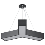 Светильник LED Geometria ЭРА Igrek SPO-141-B-40K-028 28Вт 4000K 1750Лм IP40 600*80 черный подвесной драйвер внутри