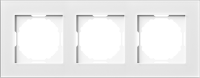 Рамка 3-я, Natural белое стекло, серия A07