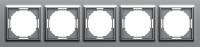 Рамка 5-я, Wave матовый серый, серия A07