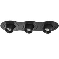 i637174 Светильник INTERO TUBO LED 7W*3 360LM*3 60G ЧЕРНЫЙ 4000K (217637+217174+217174+217174)