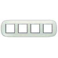 BT Axolute Белая карамель Рамка 2+2+2+2 мод эллипс