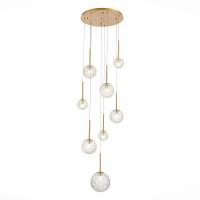 SL1152.203.08 Светильник подвесной ST-Luce Золотистый/Прозрачный G9 8*5W ARCOBALINO