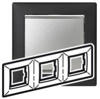 Legrand Valena Ноктюрн/Серебро Рамка 3-ая горизонт.