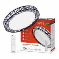 Светильник сд COMFORT Loft-B 55Вт 230В 3000-6500K 4400Лм 400x105мм с пультом ДУ IN HOME