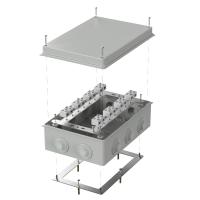Коробка огнестойкая для о/п 40-0330-FR6.0-4-16-Р Е15-Е60 RAL7035 260х175х90 (7 шт/кор) Промрукав
