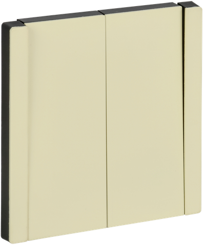 FORTE&PIANO Выключатель 2-клавишный 10А FP805M металл слоновая кость IEK