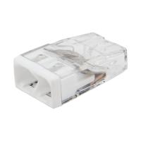 Экспресс-клемма REXANT СМК 2273-202, 2-проводная 0.5-2.5 мм², прозрачная, блистер (5 шт./уп.)