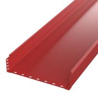 Лоток неперфорированный Стандарт 600х50х3000 (1,0 мм) RAL 3000 (6 м/уп) Промрукав