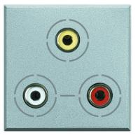 BT Axolute Алюминий Аудио-видео разъем RCAx3 (Тюльпан)