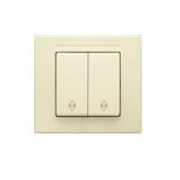 MD2912109 Выкл. 2-клав. проходной крем