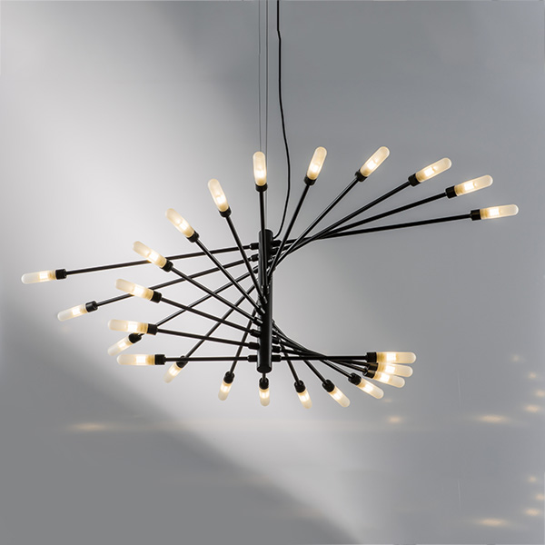 733247 Люстра RAGNO 24х40W G9 ЧЕРНЫЙ МАТОВЫЙ