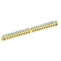 Шина "N" нулевая 8х12мм 22/1 (22 группы/крепеж по центру) (10 шт/уп) Промрукав