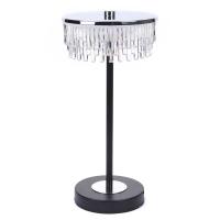 8204/1TL LEDIO LN25 393 серебро/черный/прозрачный, металл/акрил Настольная лампа LED 7W 4000К 220V SATIANA