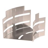 Угол горизонтальный изменяемый 0-45 градусов Стандарт INOX (AISI 409) 100х80 Промрукав