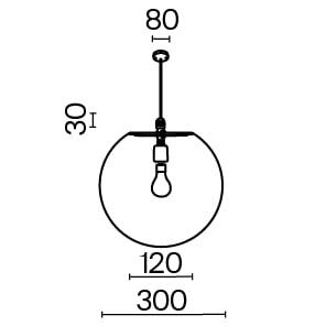 Подвесной светильник Outdoor O594PL-01B