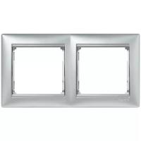 Legrand Valena Алюминий Рамка 2-ая гориз