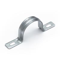 Скоба металлическая двухлапковая усиленная противопожарная СМДУ d38-40 мм (50шт/350шт уп/кор) Промрукав