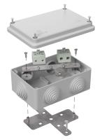 Коробка огнестойкая для о/п 40-0340-FR6.0-4 Е15-Е120 RAL7035 120х80х50 (20 шт/кор) Промрукав