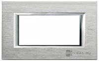 BT Axolute Хром Рамка 4 мод прямоугольная