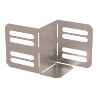 Переходник упрощённый горизонтальный Стандарт INOX (AISI 409) на 50 мм Н80 Промрукав