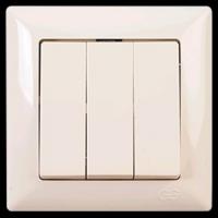 VS2812160 Выкл. 3-клав. крем