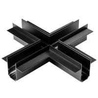 509287 Соединитель X-образный встраиваемый UNO ЧЕРНЫЙ