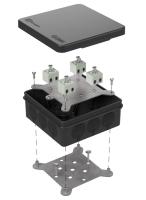 Коробка огнестойкая для о/п двухкомпонентная 60-0303-9005-FR2.5-8 Е15-Е120 RAL9005 100х100х40 (16 шт/кор) Промрукав